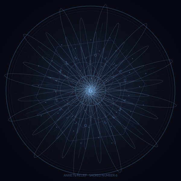 Sample personalized healing mandala for anxiety relief, designed with sacred geometry and infused with Reiki energy